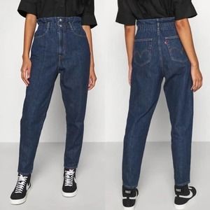 Levi's NWT 80s High Waisted Paperbag Jeans in Blue